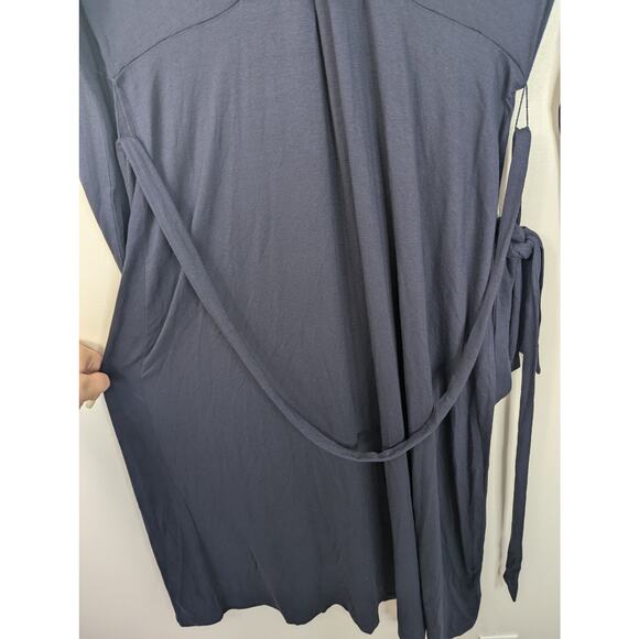 Boden Navy Nina Jersey Faux Wrap Midi Dress - Picture 4 of 8
